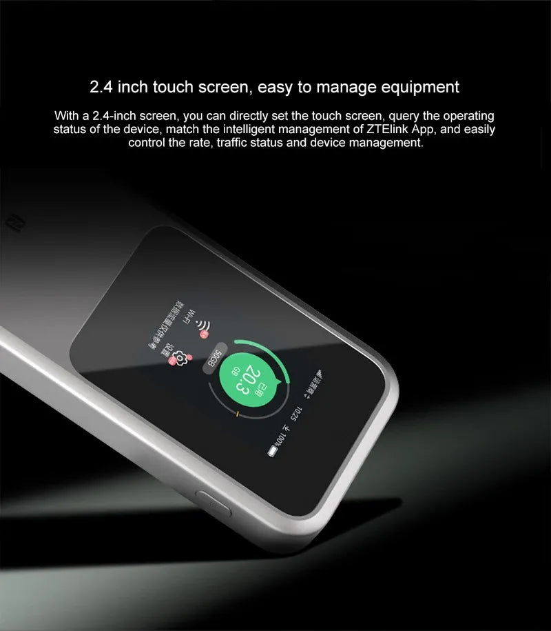 ZTE MU5120 5G Portable WiFi U50 Pro 10000mah 27W Fast Charge WiFi 6 3600Mbps Mobile Hotspot 5G Router Sim Card Slot