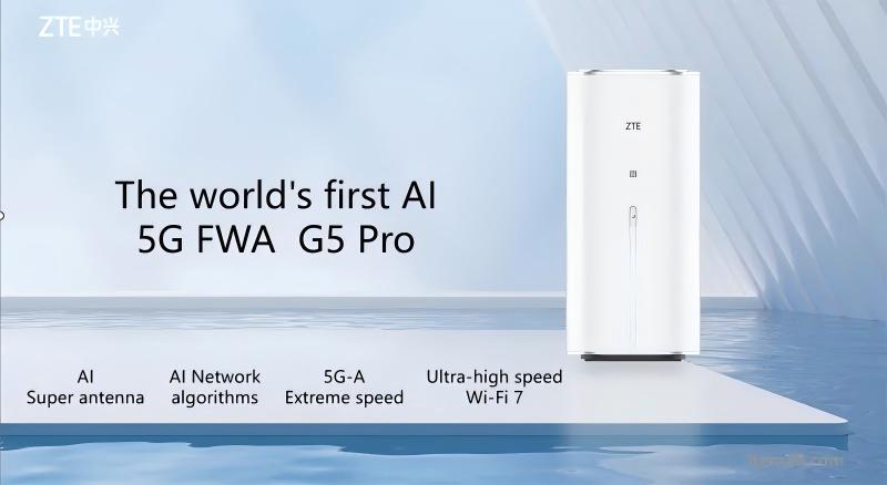 ZTE G5 Pro MC8512 5G CPE Router AI 5G FWA WiFi7 BE7200