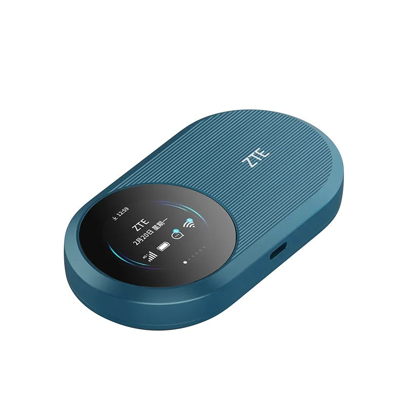 ZTE U10S Pro 4G LTE Mobile WiFi Router, WiFi 6, 3000mAh Detachable Battery, Nano SIM Slot, Up to 32 Connected Devices, Portable Travel MiFi Hotspot
