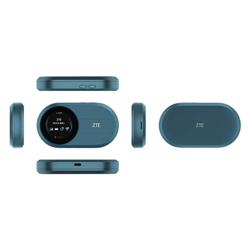 ZTE U10S Pro 4G LTE Mobile WiFi Router, WiFi 6, 3000mAh Detachable Battery, Nano SIM Slot, Up to 32 Connected Devices, Portable Travel MiFi Hotspot